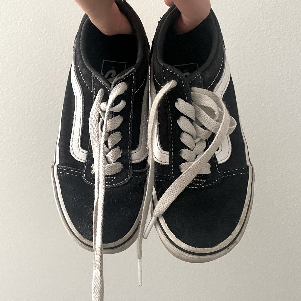 Kids Black and White Vans